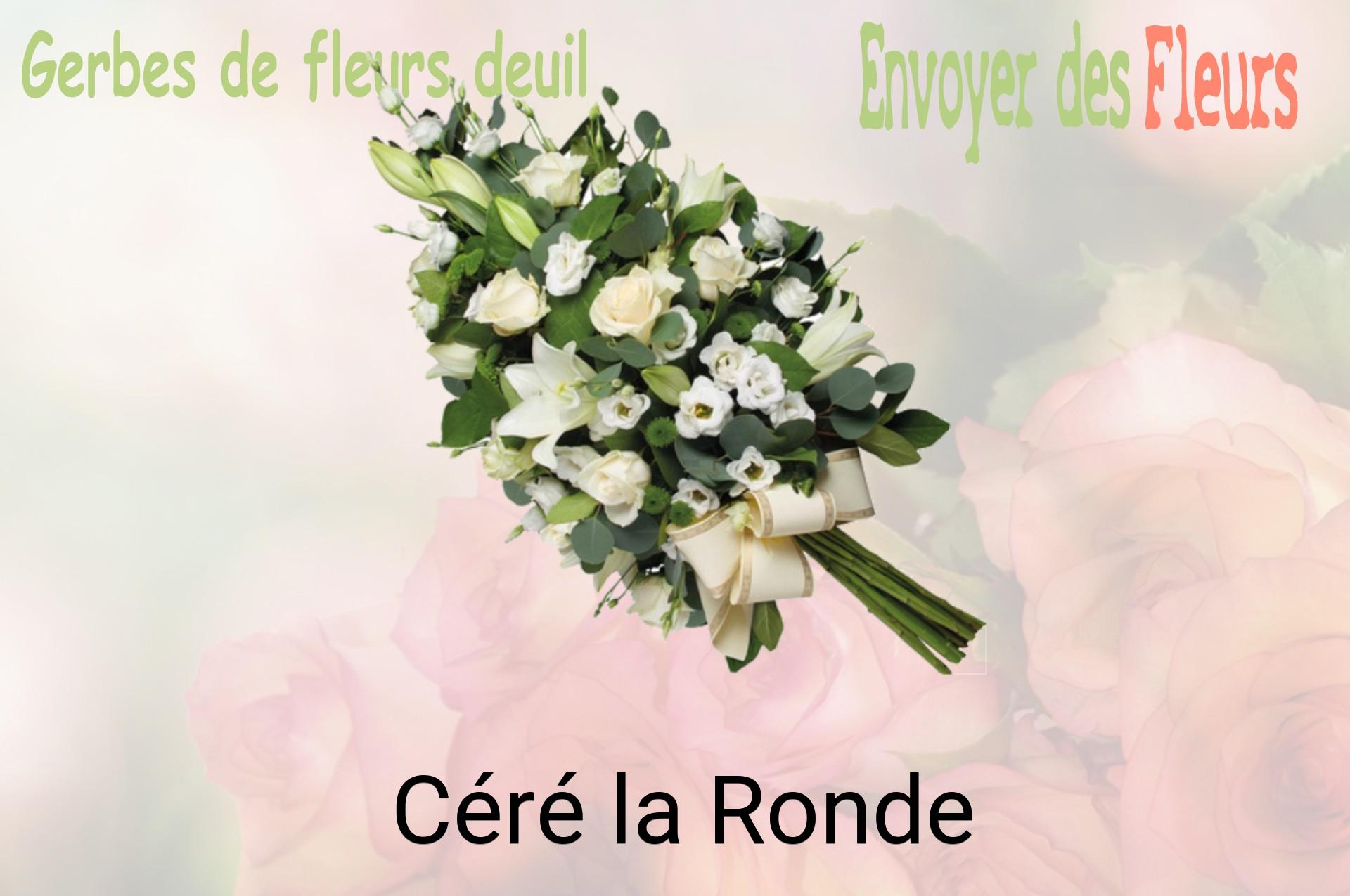 Gerbe de fleurs de deuil livrée à Céré-la-Ronde